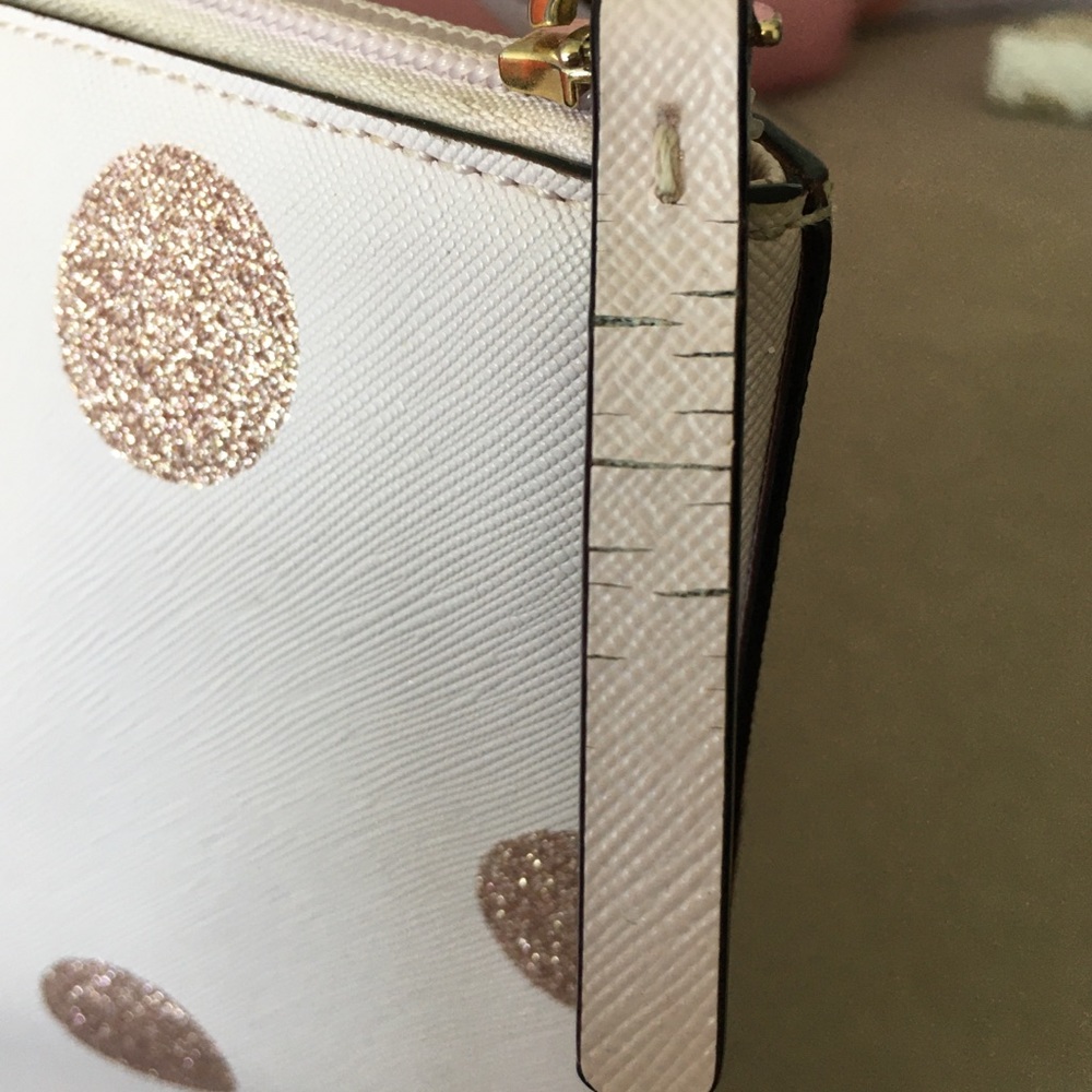 Kate Spade Ramey Haven Lane Pink Polka Dot Purse - Picture 12 of 12